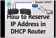 Technical Note Reserving a DHCP IP address for a
